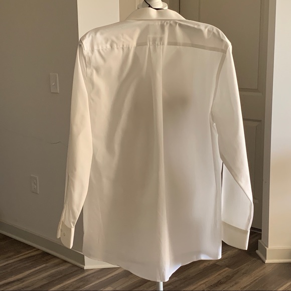🦋🦋 Stafford Men’s Long Sleeve White Shirt (17) - Picture 3 of 8
